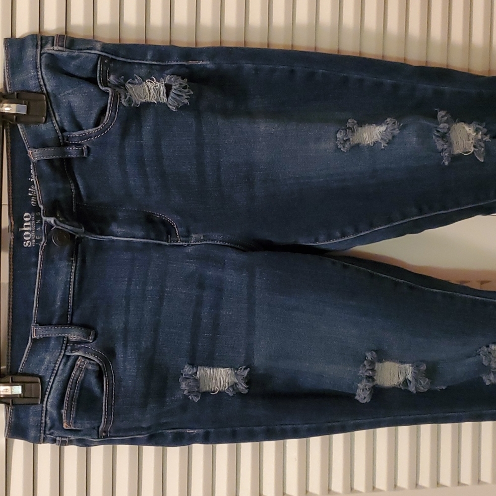 NY&Co. Soho Women's Ankle Ripped Jeans Size 8